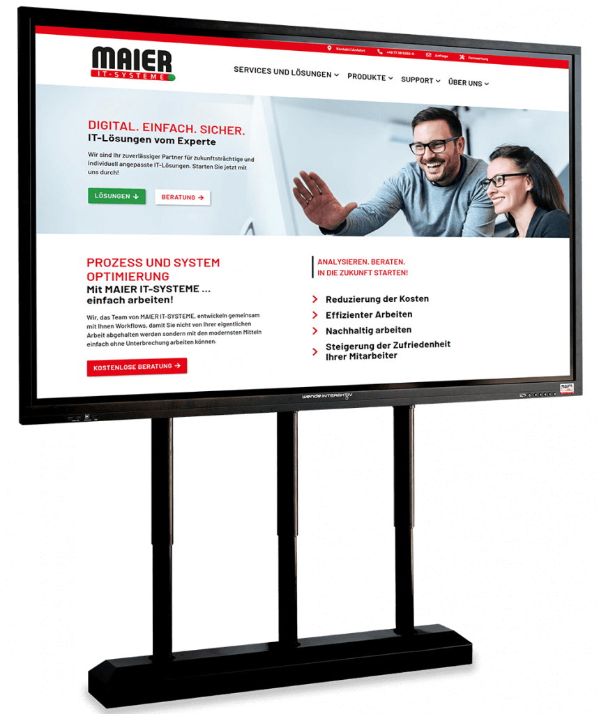 galneoscreen interaktives whiteboard wende interaktiv Maier IT-Systeme