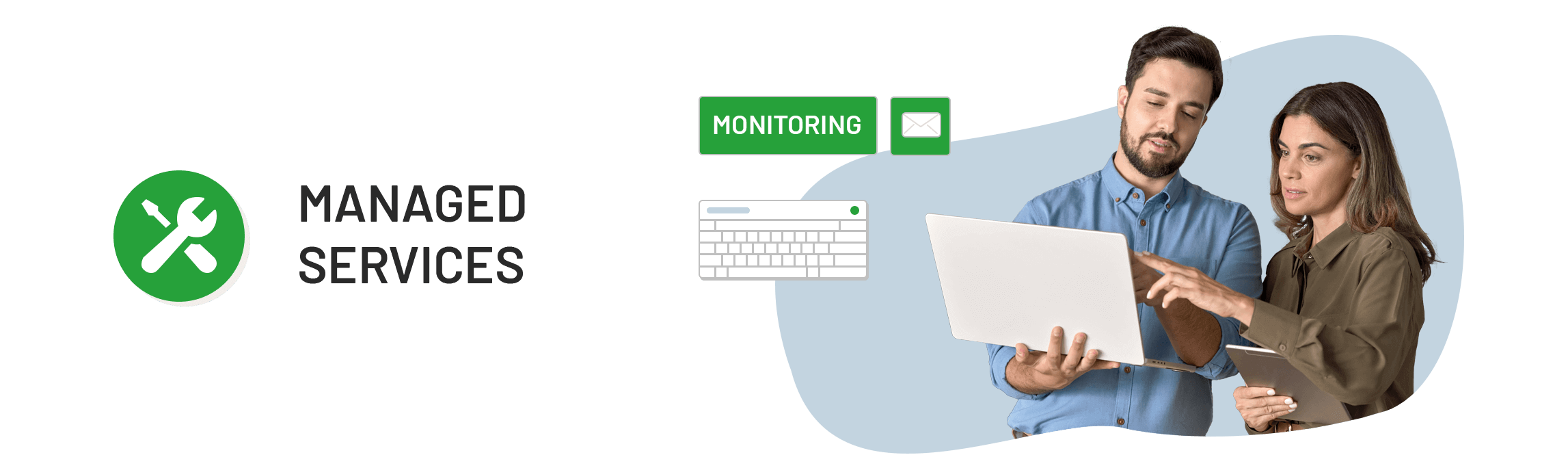 Managed Services MAIER IT SYSTEME Header 2025 IT Hegau Bodensee Laptop