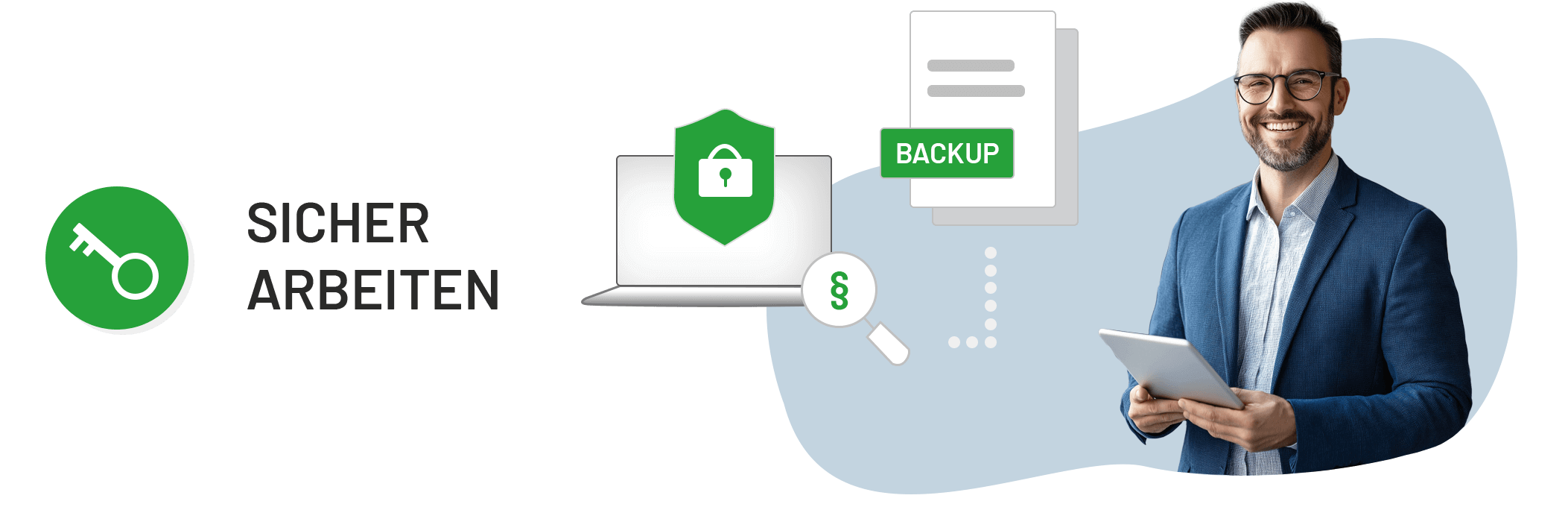 Sicher arbeiten MAIER IT SYSTEME Header 2025 IT Bodensee Hegau Tablet Landscape